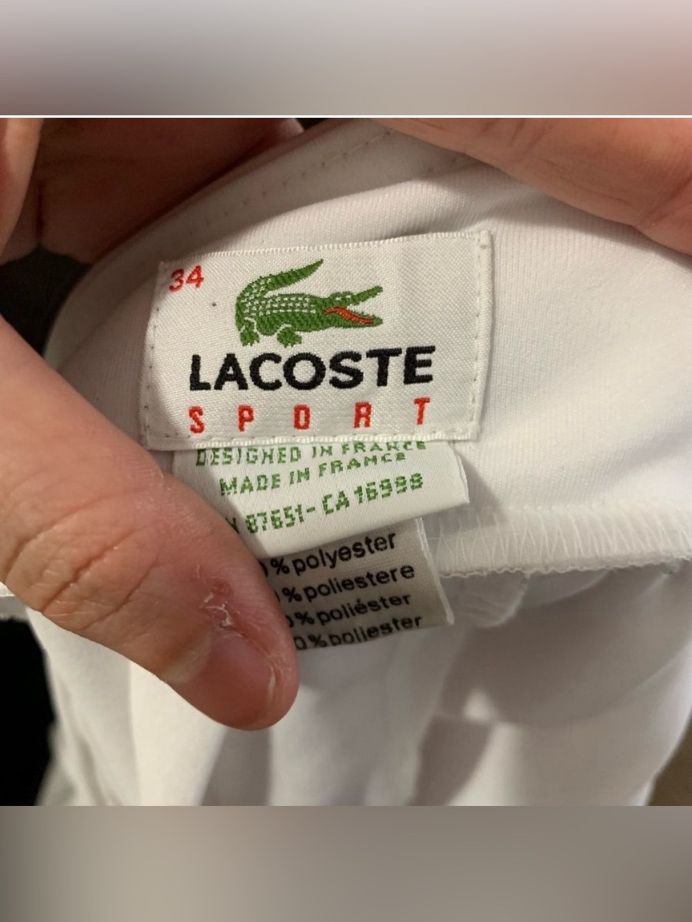 Lacoste Sport Women's Pleated Tennis Skirt Size 34 - Picture 2 of 6